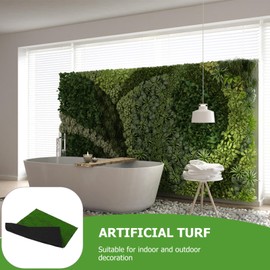 SEWACC Artificial Moss Mat Fake Lichen DIY Synthetic Turf Landscape Simulation Artificial Grass Mats Fake Grass Rug for Home Wedding Garden Patio Decoration ( Color Point )