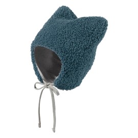 Sterntaler Baby Boys Hat Baby Hat Plush with Ears, blue