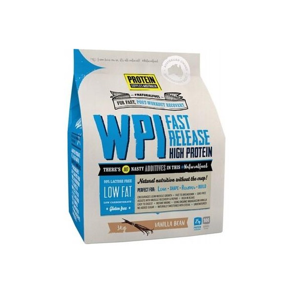 PROTEIN SUPPLIES AUST. WPI (Whey Protein Isolate) Vanilla Bean 3kg