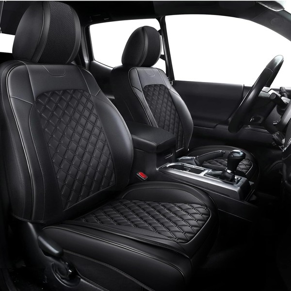 Sxikin Luxury Leather Seat Covers Custom Fit for Tacoma Gen