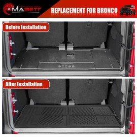 Mabett Cargo Liner Trunk Mat for Ford Bronco Accessories 2025 2024 2023 2022 2021 2-Door TPE Material All-Weather Trunk Liner to Prevent Movement and Vibration of Goods