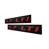 ERPART 5.7 LT1 RED on Black Highly Polished Real Aluminum
