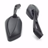 NBX- Black Rearview Mirrors 8mm 10mm Compatible with Standard Metric