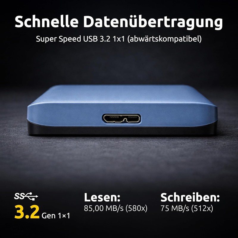 Intenso Memory Safe 1TB Portable External Hard Drive 2.5" USB