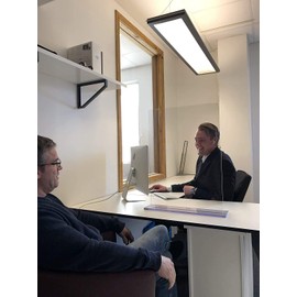 Elegant & Professional Sneeze Guard Shield, Most Effective, Grocery Checkout Counter, Various Sizes (48 inches Wide X 18 inches Tall)