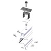 MageBracket RL Mid Clamp Mounting Kits for R-Panel Trapezoidal Metal