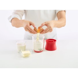 Lekue Crepe/Pancake Batter Kit Set includes Batter Shaker, Spatula & Recipe Booklet, Clear