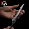 MITSUMOTO SAKARI Japanese Boning Knife, Hand-Forged Damascus Kitchen Knives