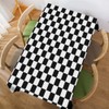 Walmsco Tablecloth Black White Checkerboard Decor For Dining Room Kitchen