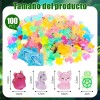100 Mini Animales Figuras De Resina Brillan En La Oscuridad