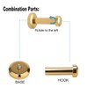 sourcing map 4pcs Wall Hook Copper Wall Mounted 1.8 Inch