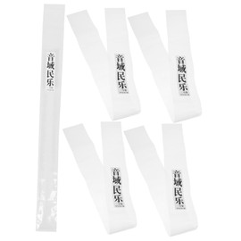 Kisangel 5pcs Vertical Flute Storage Bag Durable Plastic Bamboo Flute Pouch Lightweight and Portable Damp and Dustproof Design for Musicians