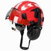 Safety Helmet with Built-In Visor & Removable Earmuffs – Style