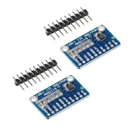KKHMF 2pcs ADS1115 16Bit ADC 4 Channel I2C IIC Compatible A/D Converter with Variable Gain Amplifier PGA ADC Module for Arduino Raspberry Pi