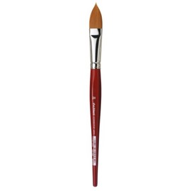 da Vinci Watercolor Series 5584 CosmoTop Spin Paint Brush, Pointed Oval Synthetic with Red Handle, Size 20