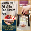 Wine Box Stand Drink Dispenser for One-Hand Pouring and Stemless
