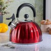 Mr. Coffee Twining 2.1 Quart Pumpkin Shaped Stainless Steel Whistling