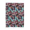 Cozy "La Chismosa" Velveteen Blanket - Vibrant Day of the