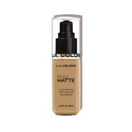 L.A. COLORS Truly Matte, Maquillaje líquido, Color Medium Beige, Tono CLM355, 40 ml
