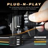 Amexmart Universal 4 Way Flat Y-Splitter Plug and Play Adapter