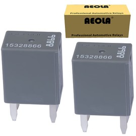 Aeola 2 Pack 15328866 or 8866 Multi-Purpose Relay for GM GMC Buick Chevry Ac Compressor Clutch Relay 4 Pins 12 VDC 20A