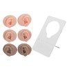 Tres pares de moldes de silicona para orejas con soportes