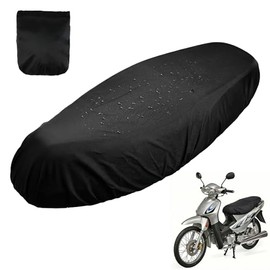 Motorcycle Seat Cover Universal, Waterproof Scooter Seat Covers, Oxford Moto Bench Cover with Elastic Band, Scratch-Resistant Motorcycle Seat Cushion Accessories Provide Protection Against Rain, Sun and Dustproof, XXL (70-115 cm)