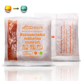 ADSORBCO REDEFINING DESICCANT [500g 2p]Adsorbco Rechargeable Desiccant Packs, Indicating Silica Gel Packets