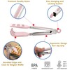 Mini Waffle Tongs by StarBlue Pink – 8 Inches Silicone