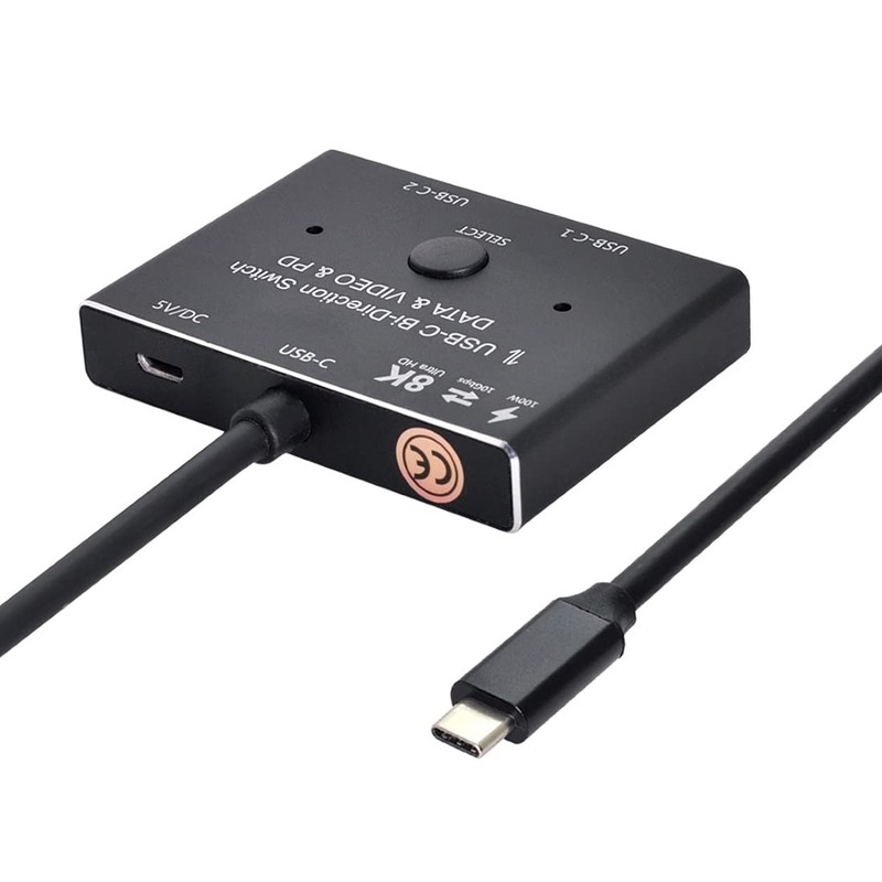 ChenYang CY PD 8K@30hz 100W 10Gbps USB-C Type-C Bi-Direction Switch