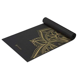 Gaiam Yoga Mat - Premium 6mm Print Extra Thick Non Slip Exercise & Fitness Mat for All Types of Yoga, Pilates & Floor Workouts (68" x 24" x 6mm)