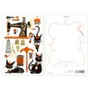Expression Sha Postcard Foil Stamped Postcard Black Cat Design Sewing