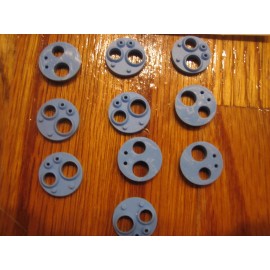 Midwest Lot of 10: Hi-Temp. SILICONE 4 HOLE Dental High Speed Handpiece Gaskets/Midwes