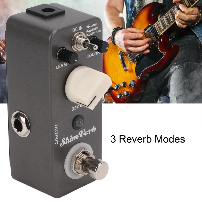 Electric Guitar Effect Pedal ShimVerb Reverb 3 Modes MRV1 Single