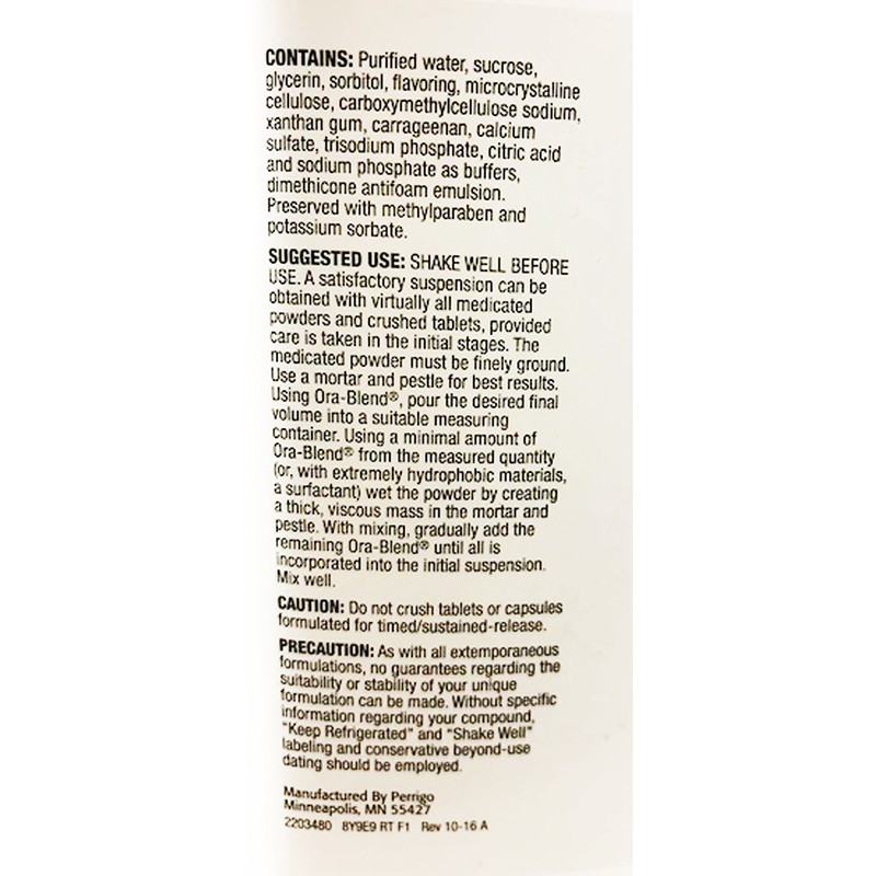 Ora-Blend Flavoring, 473 ml per bottle (6 Bottles)