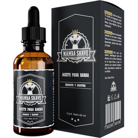 Mamba Shave Aceite para Barba y Bigote 60 ml – Con Bergamota, Aroma Fresco, Hidratante y Suavizante para una Barba Fuerte, Sana y Bien Cuidada