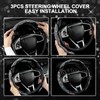 Queen's Land Diamond Bling Car Steering Wheel Cover with Crystal