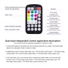 AZIMOM 28keys Remote Control of Twinkle &Sound Activated Dual Color