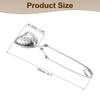 sourcing map 1 Pcs Heart Snap Tea Ball Infuser with