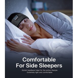 Aercue Sleep Headphones Bluetooth Headband Wireless Sports Headphones with Ultra-Thin HD Stereo Speakers Perfect for Sleeping,Workout,Jogging,Yoga,Insomnia,Air Travel,Meditation,Gift Ideas - Unisex