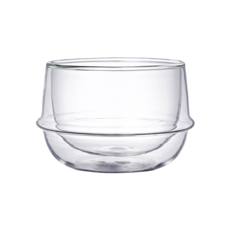 Double-Walled Kinto KRONOS Tea Glass - Maintains Temperature - Prevents