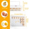 Newness Deviled Egg Containers with Lid, (Set of 2), Plastic