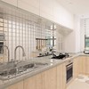 Soulscrafts 80 Pcs Beveled Mirror Tile, 3x3 Inch Mirror Square