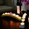 Wooden Bridge Candle Holders 15 inch in Length, Long Tea