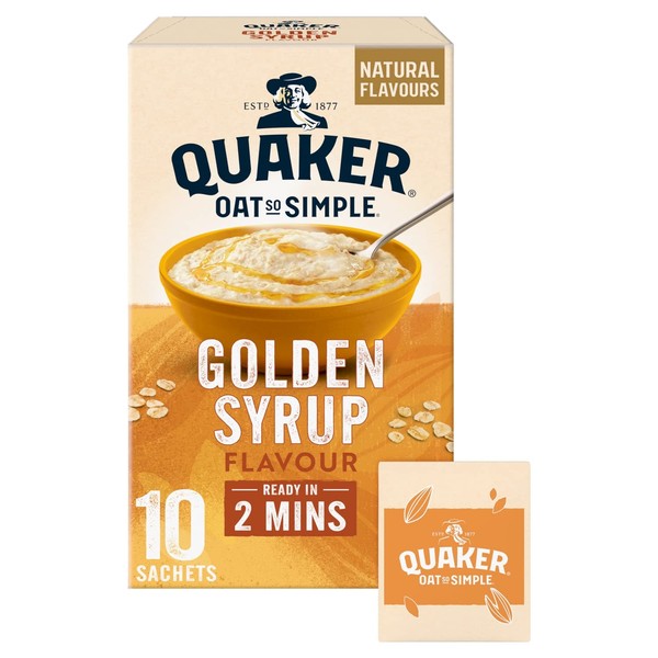 Quaker Oat So Simple Golden Syrup Porridge, 10 x 36g