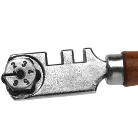 Create idea Glass Cutter Oil Glass Cutter Tile Cutter Glass Cutter Tool with 10 x Metal Cutting Wheels Replacement Wheels