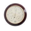 3 in 1 Cherry Round Wood Weather Station 9 Inch