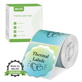 Thermal Labels for Nelko PM220 Label Maker, 2 inch (50mm) Thermal Label, Waterproof, Multi-Purpose Label Tape, 1 Roll of 150 Self-Adhesive Thermal Paper Gradient Green