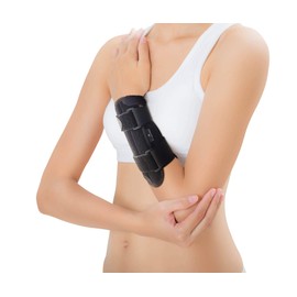 BLACKROX Carpirox Wrist Splint Comparison Winner Wrist Brace Wrist Support Hand Bandage Sports Men Women Left and Right Hand Wrist Bandages (M, Black)