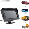 LEDON 4.3" HD Monitor Reverse Camera Rear View Backup Parking